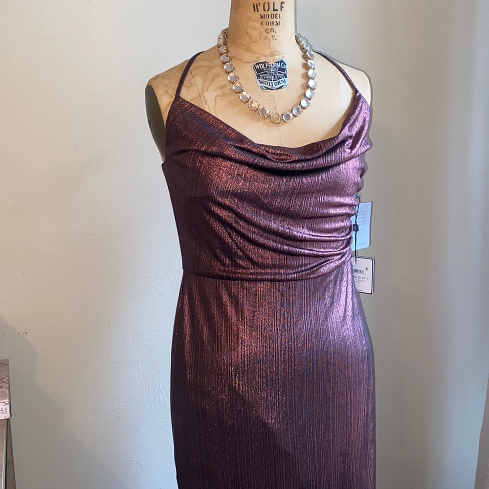 Laundry purple shimmer gown